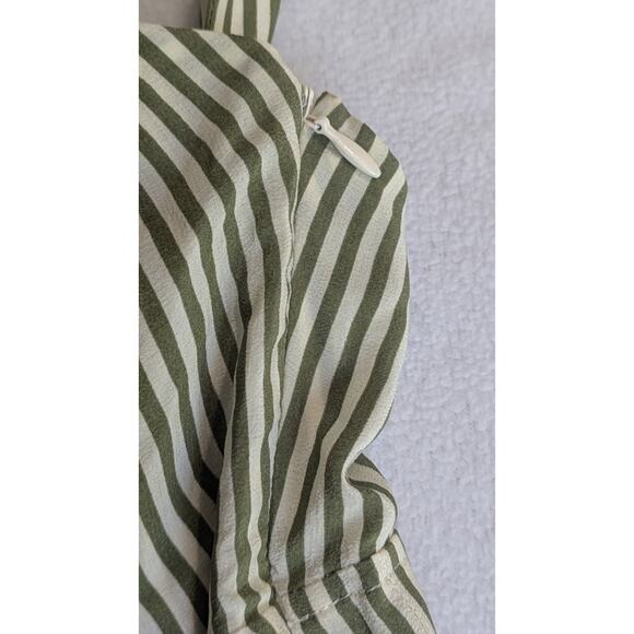 Paul & Joe Womens Silk Halter Neck A Line Mini Dress Green Striped Size EUR 36 - Picture 4 of 12